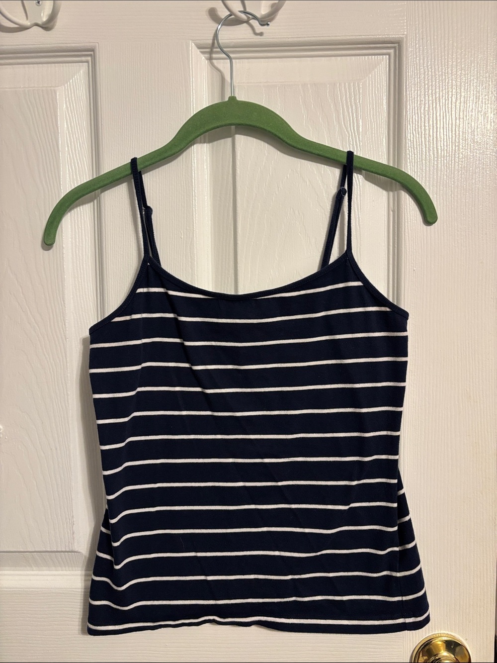 Forever 21 Navy and White Striped Spaghetti Strap Cami